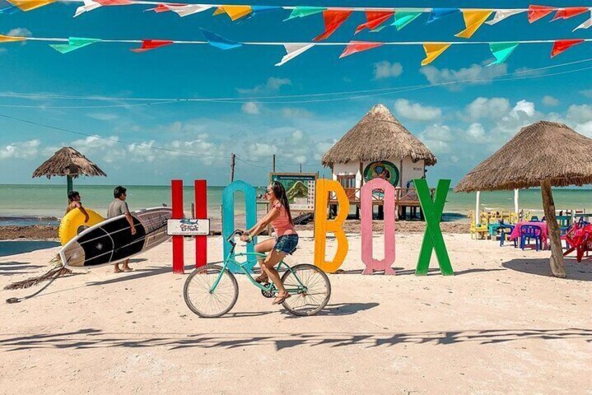 Holbox Island Tour Golf Cart Ferry with Lunch and Transportation