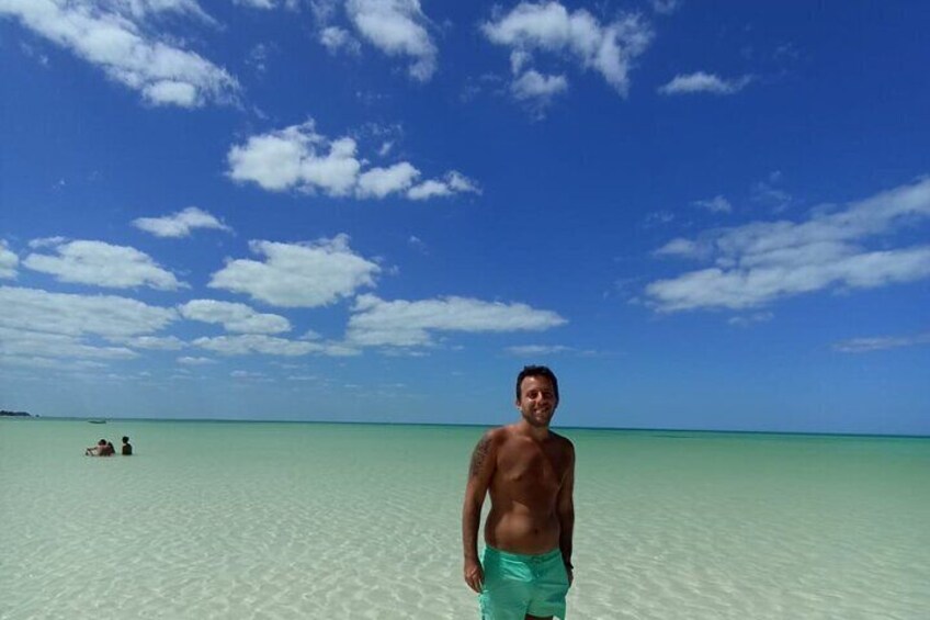 Holbox Island Tour Golf Cart Ferry with Lunch and Transportation