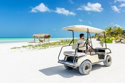 Holbox Island Tour Golf Cart Ferry with Lunch and Transportation