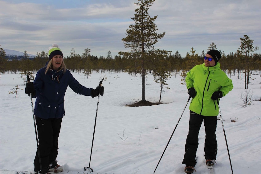 Picture 3 for Activity Ylläs: Guided Wilderness Ski Tour with Outdoor Lunch