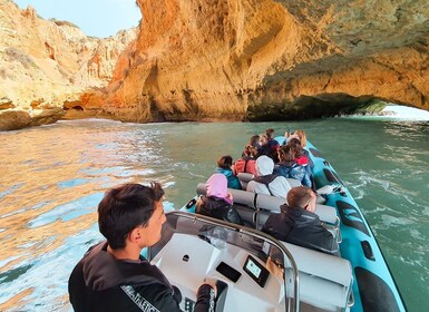 Portimão: Benagil-grotten og Praia de Marinha-bådtur