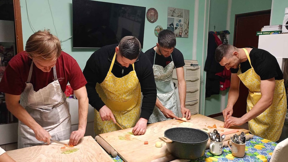 Picture 1 for Activity Bologna: Pasta Tagliatelle Ragu Cooking Class with Wine