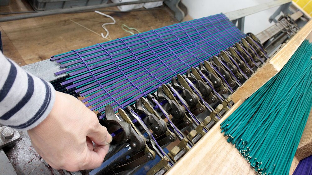 Show item 1 of 5. Kyoto style Irodori Bamboo Mat Making