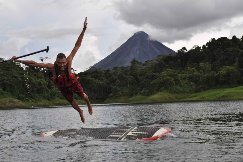 Picture 1 for Activity Lake Arenal: Stand Up Paddle Boarding and Biking Day Trip