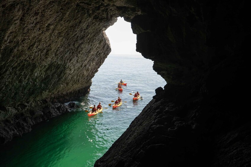 From Lisbon: Arrabida Park Small Group Kayak Tour