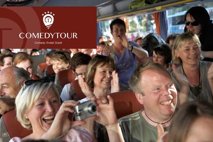 Dresden: 1,5-timmars Comedy Bus Tour på tyska