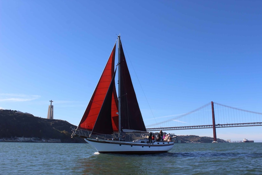 Picture 1 for Activity Lisbon: Daylight or Sunset on a Vintage Sailboat