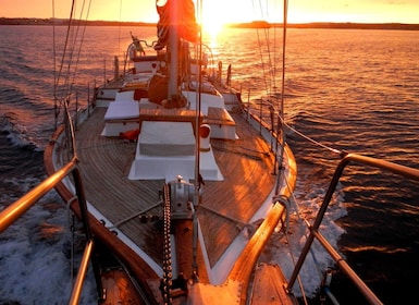 Lisbon: Daylight or Sunset on a Vintage Sailboat