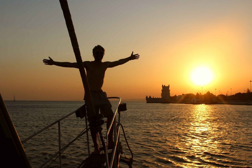 Picture 5 for Activity Lisbon: Daylight or Sunset on a Vintage Sailboat