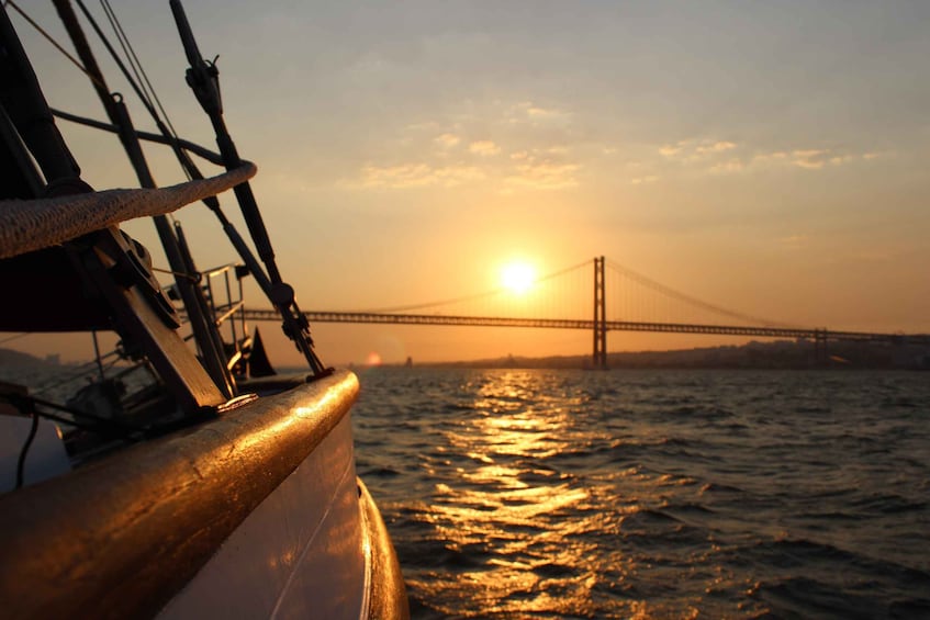 Picture 7 for Activity Lisbon: Daylight or Sunset on a Vintage Sailboat