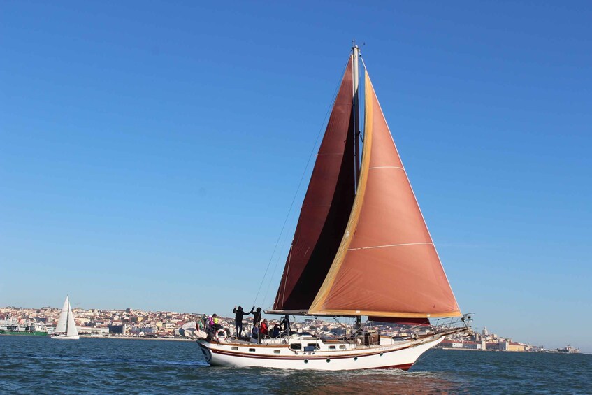 Picture 3 for Activity Lisbon: Daylight or Sunset on a Vintage Sailboat