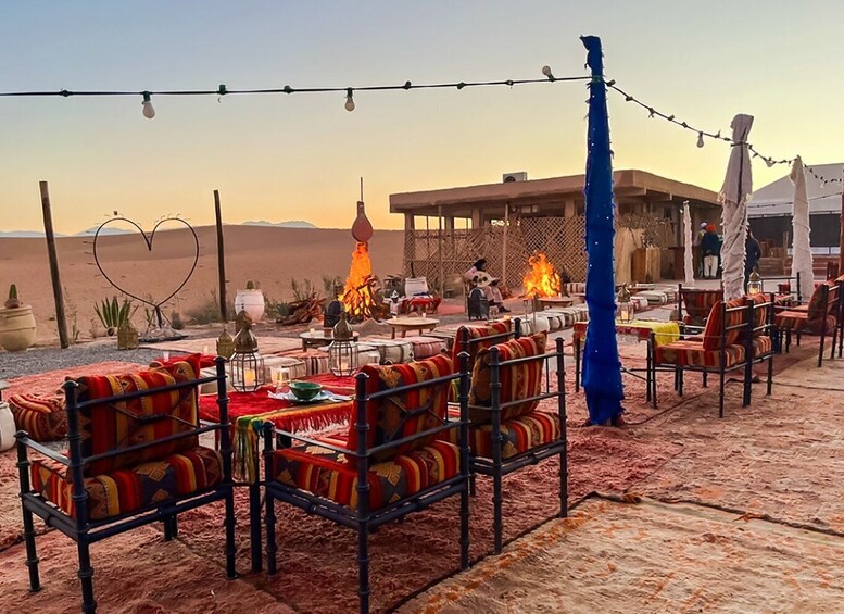 Marrakech: Agafay Desert Dinner with Pool & Quad/Camel Ride