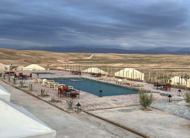 Picture 3 for Activity Marrakech: Agafay Desert Dinner with Pool & Quad/Camel Ride