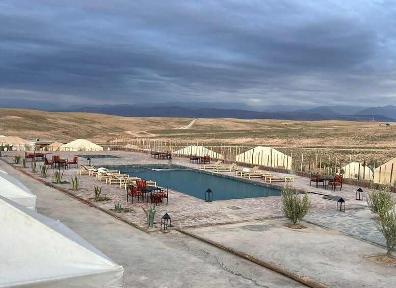 Picture 3 for Activity Marrakech: Agafay Desert Dinner with Pool & Quad/Camel Ride