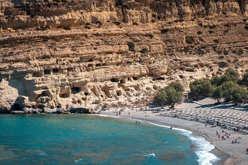 Picture 17 for Activity From Heraklion: Day Trip to Matala Hippie Beach and Caves