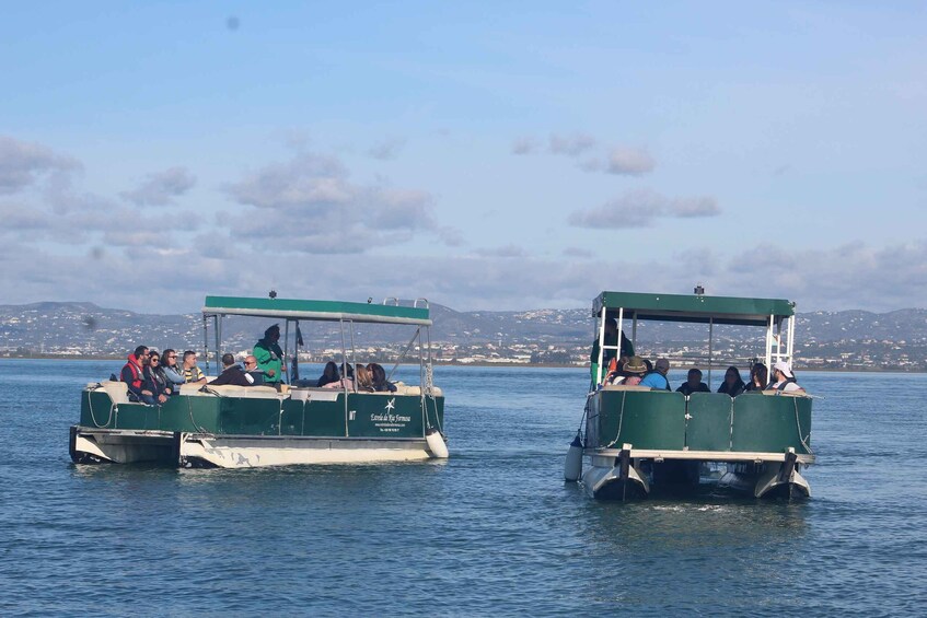 Picture 1 for Activity From Faro: 4 Stops, 3 Islands in Ria Formosa Catamaran Tour