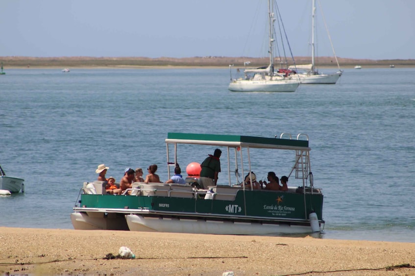 Picture 8 for Activity From Faro: 4 Stops, 3 Islands in Ria Formosa Catamaran Tour