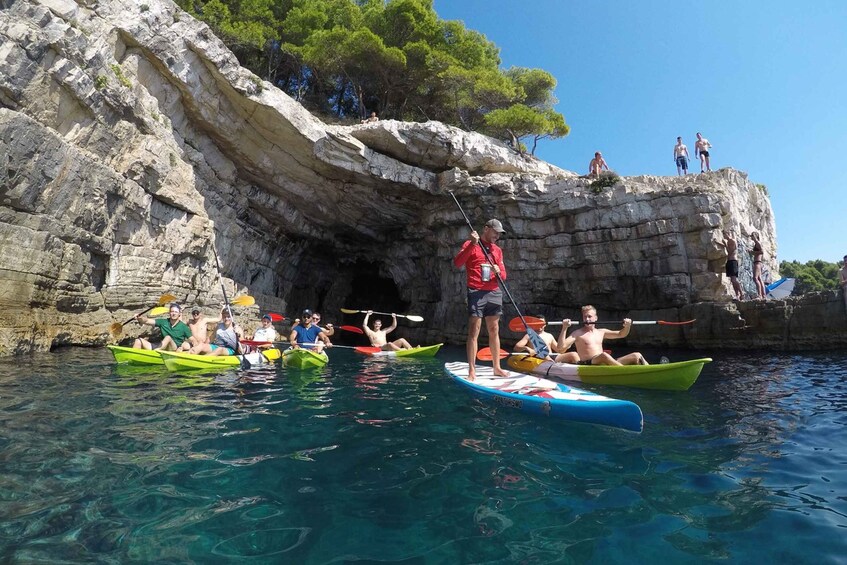 Pula: Half-Day Kayak, Cliff, and Cave Tour