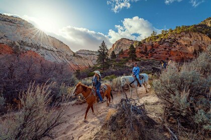 Orderville: Tour a cavallo della montagna bianca del parco di Zion Est