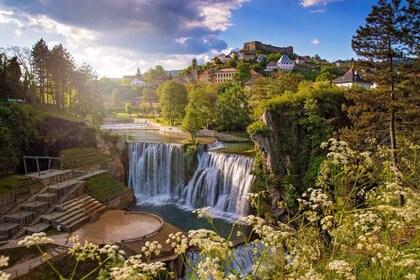 Från Sarajevo: Jajce, Travnik, Plivasjön och vattenkvarnar