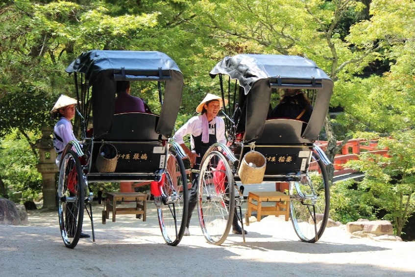 Picture 1 for Activity Miyajima: Private Rickshaw Tour to Itsukushima Shrine