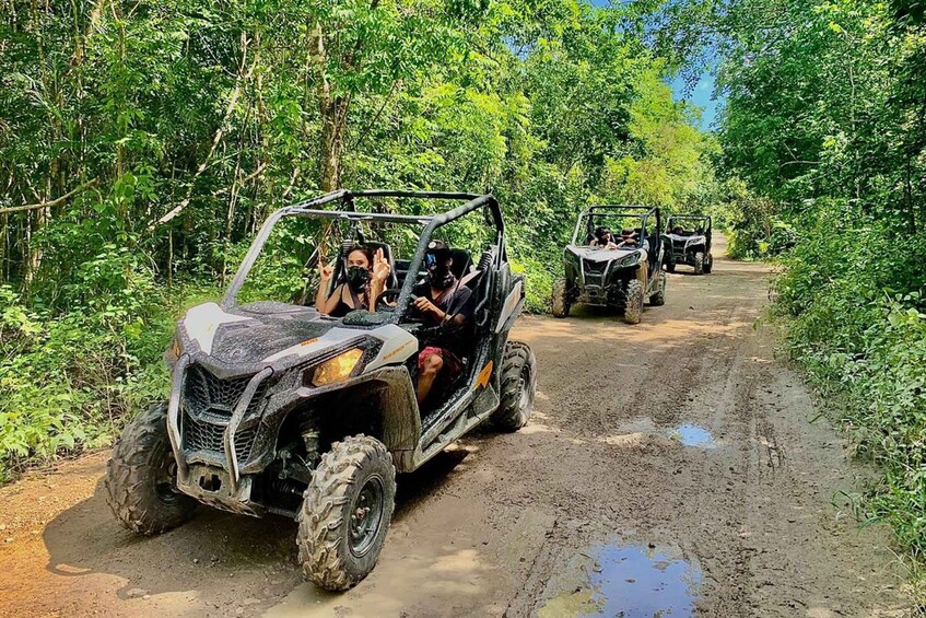 Picture 5 for Activity Playa Del Carmen: Cenote & Mayan Village Tour by Buggy