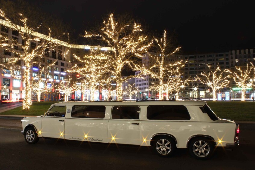 Picture 4 for Activity Berlin: 1.5-Hour Winter Lights Tour by Trabi Limousine