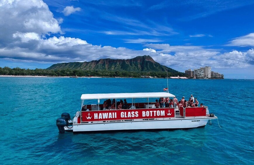 Picture 1 for Activity Oahu: Waikiki Glass Bottom Boat Sunset Cruise