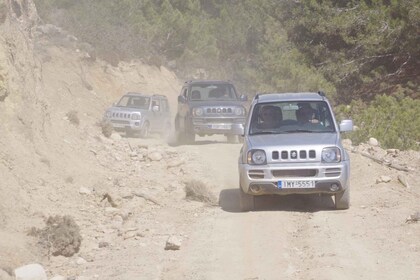 ロードス島4x4セルフドライブジープツアー（北部のピックアップ付き