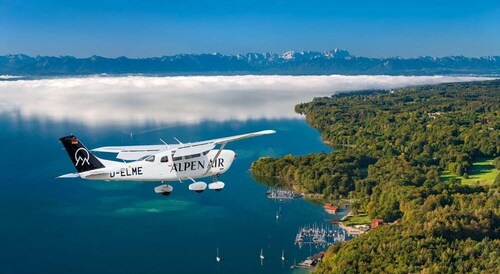 慕尼黑：Rundflug München, Seen, Schlösser, Alpen abAugsburg