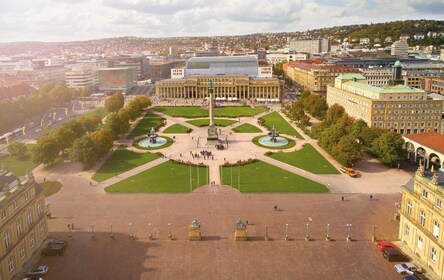 Stuttgart: Paseo privado guiado circular por la ciudad