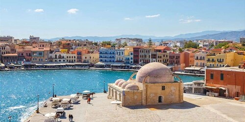 Chania Evening From Rethymno