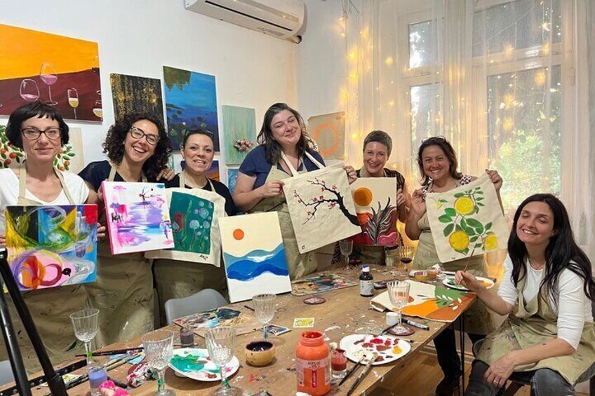 Paint and Wine - Authentic Art Workshop in Tirana