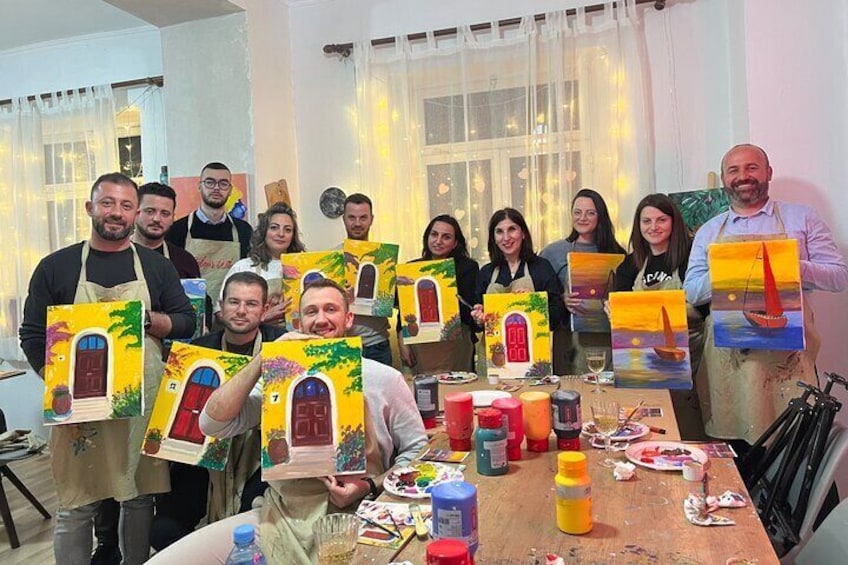 Paint and Wine - Authentic Art Workshop in Tirana