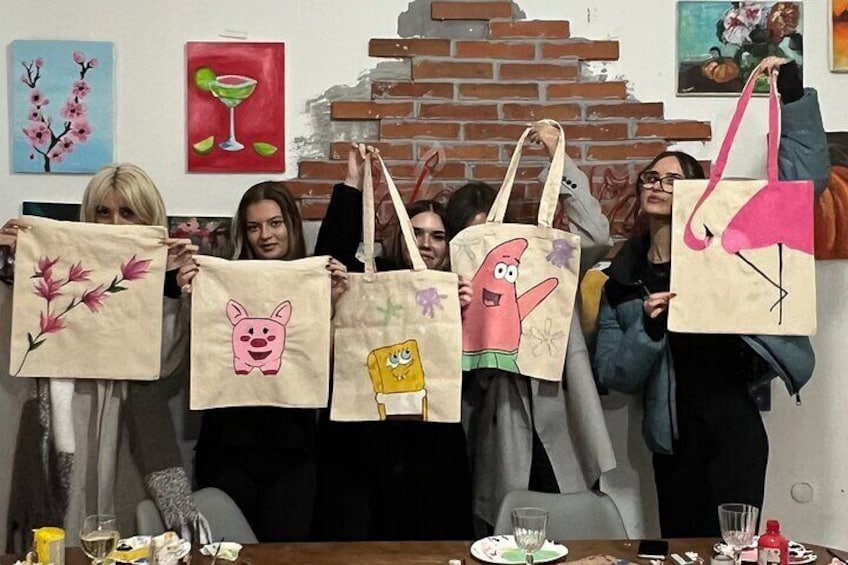 Paint and Wine - Authentic Art Workshop in Tirana