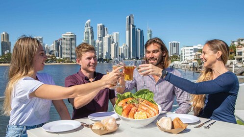 Guldkysten: Sightseeing-krydstogt med frokostbuffet