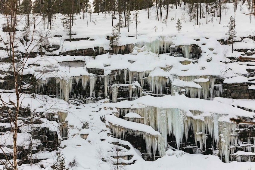 Picture 1 for Activity From Rovaniemi: Korouoma Canyon & Frozen Waterfalls Tour