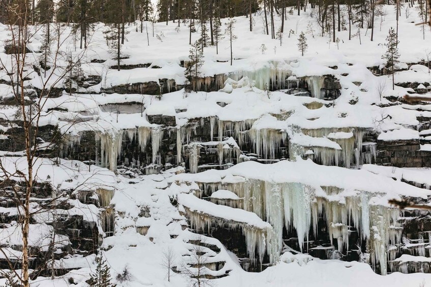 Picture 1 for Activity From Rovaniemi: Korouoma Canyon and Frozen Waterfalls Tour