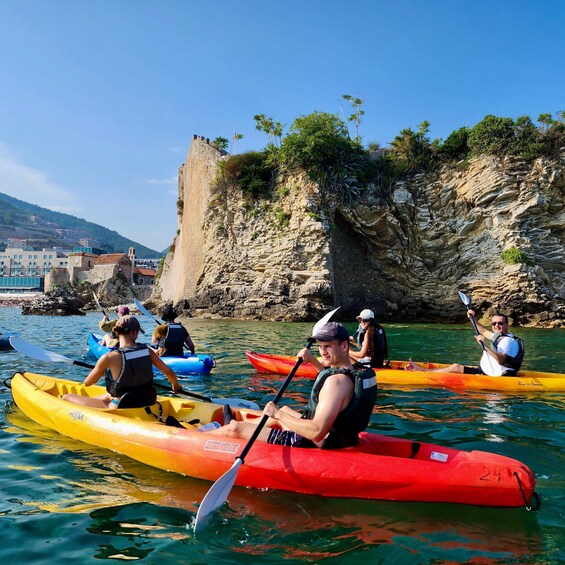 Picture 5 for Activity Budva: 3-Hour Paddle Board or Kayak Tour to Coastal Caves