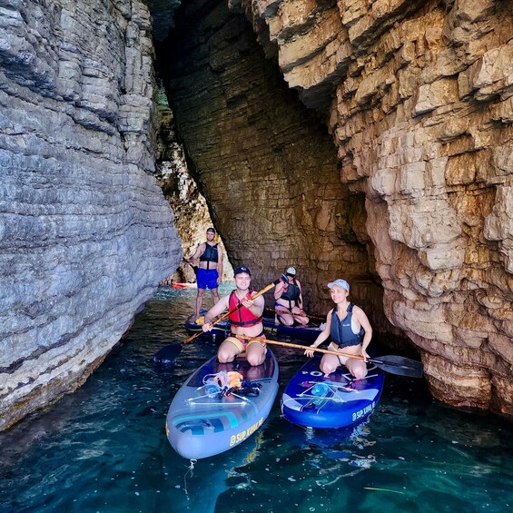 Picture 15 for Activity Budva: 3-Hour Paddle Board or Kayak Tour to Coastal Caves