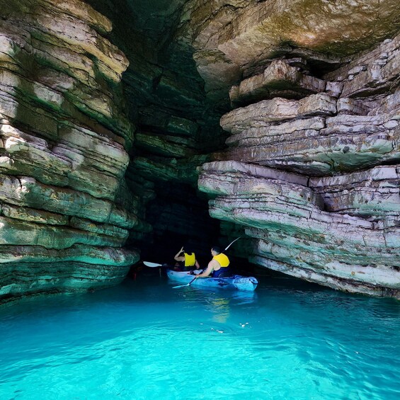 Picture 29 for Activity Budva: 3-Hour Paddle Board or Kayak Tour to Coastal Caves