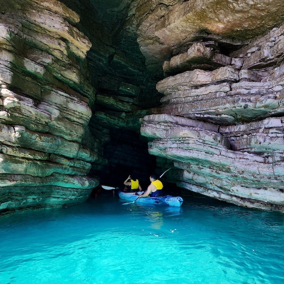 Picture 29 for Activity Budva: 3-Hour Paddle Board or Kayak Tour to Coastal Caves