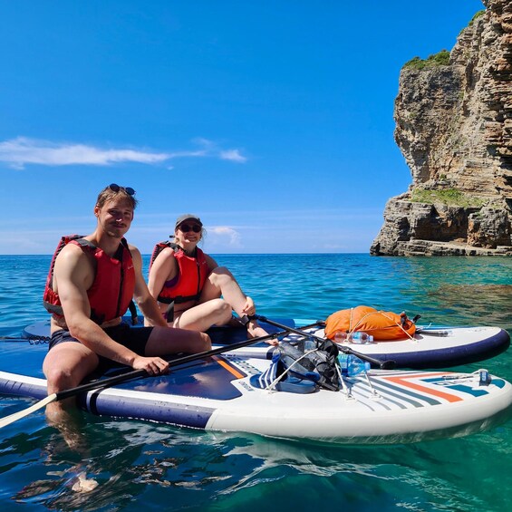 Picture 26 for Activity Budva: 3-Hour Paddle Board or Kayak Tour to Coastal Caves
