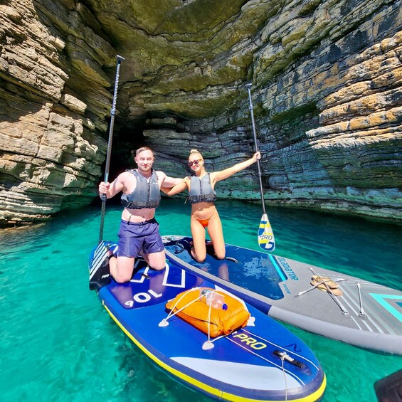 Picture 27 for Activity Budva: 3-Hour Paddle Board or Kayak Tour to Coastal Caves