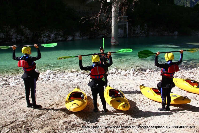 Picture 2 for Activity Bovec: Soča River 1-Day Beginners Kayak Course