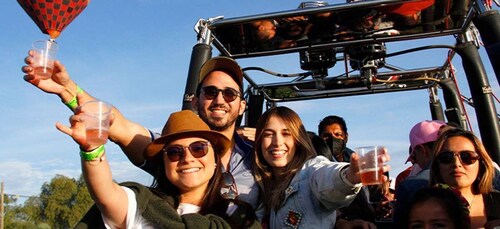 Desde la Ciudad de México: aventura en globo aerostático en Teotihuacan