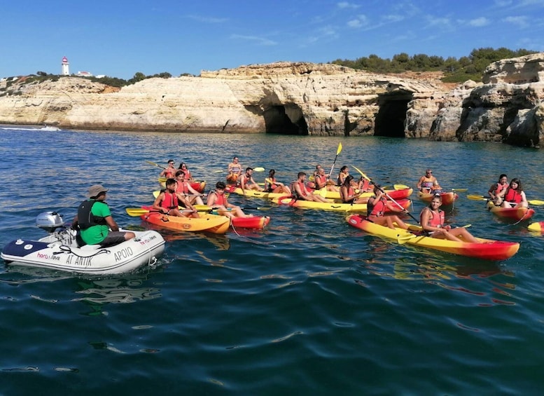 Picture 2 for Activity Portimão: Kayak Tour of Benagil Caves