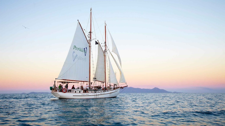 Airlie Beach: Whitsundays Tallship Sunset Sail with Drink