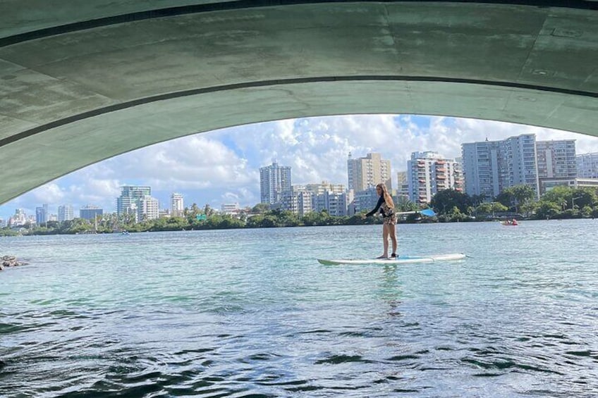 1-Hour Private Paddle Board Tour in Condado Lagoon