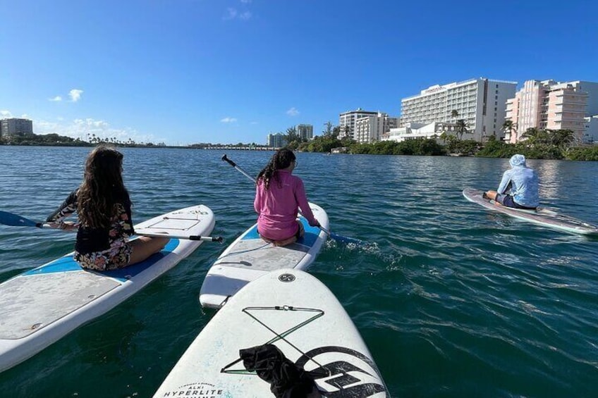 1-Hour Private Paddle Board Tour in Condado Lagoon